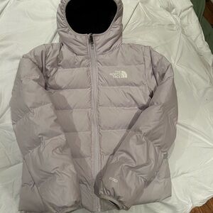 North face girls jacket reversible size large
